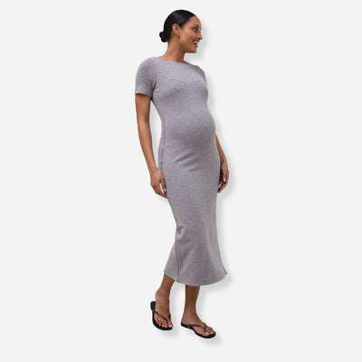 Charcoal Epitome Short Sleeve Dress