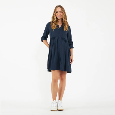 Navy Demi Tencel Dress