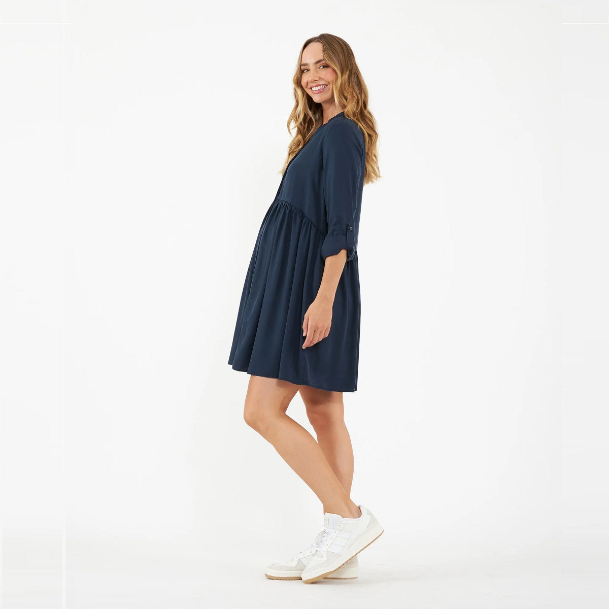 Navy Demi Tencel Dress