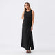 Black Erika Ruched Dress