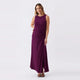 Purple Erika Ruched Dress