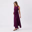 Purple Erika Ruched Dress