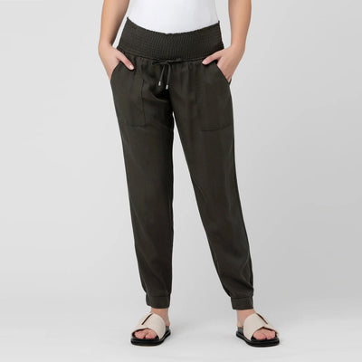 Olive Tencel Off Duty Pant