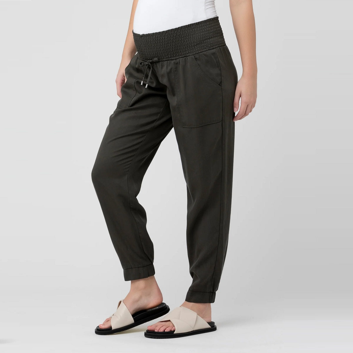 Olive Tencel Off Duty Pant