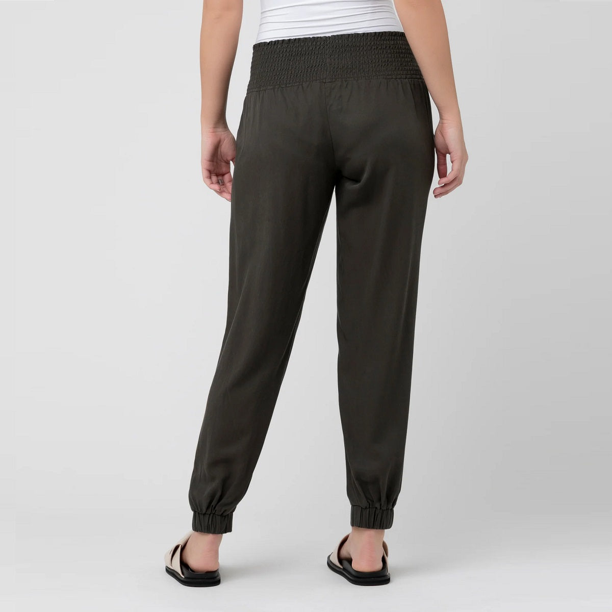 Olive Tencel Off Duty Pant