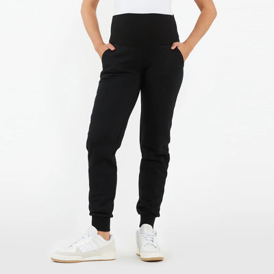 Black Taylor Over Tummy Joggers