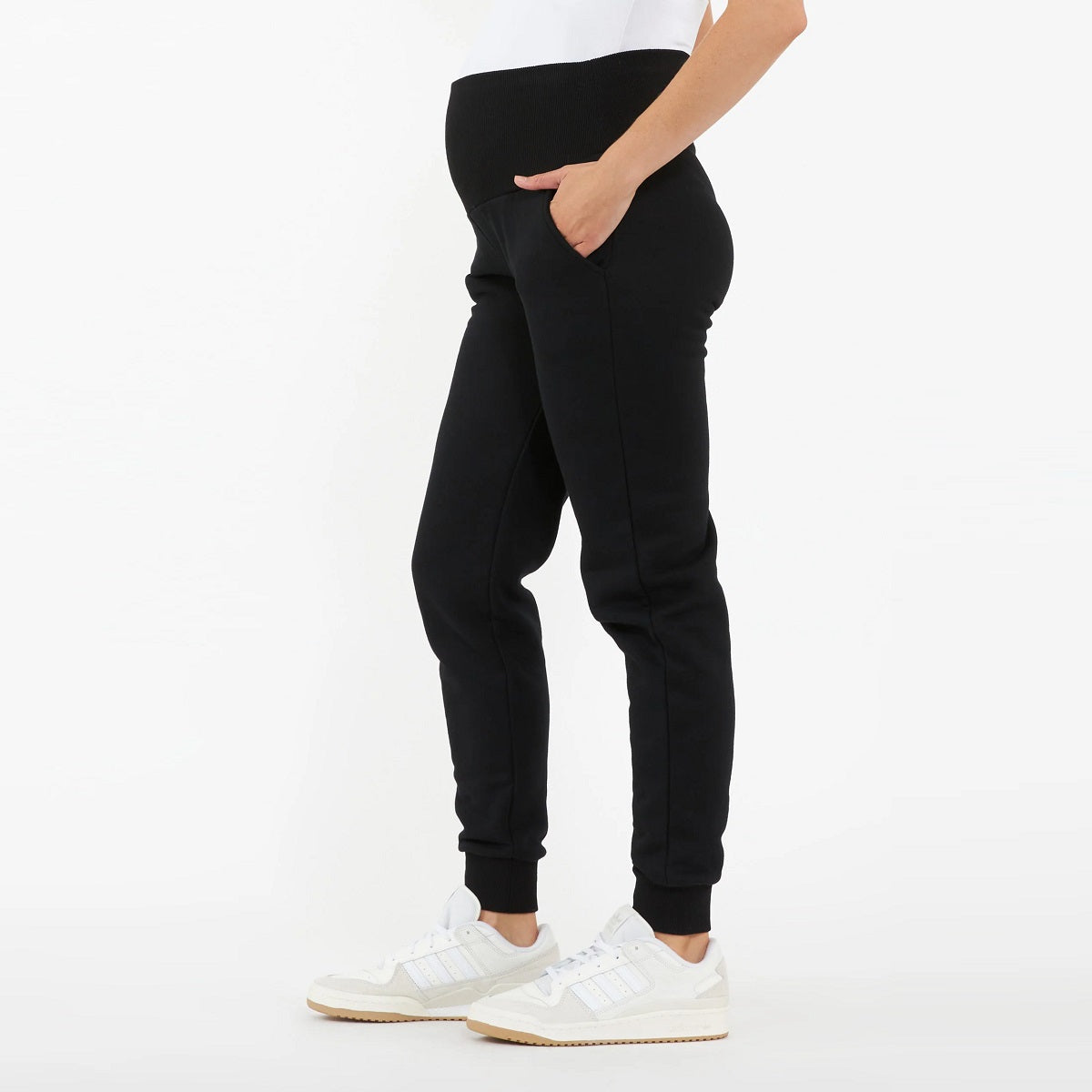 Black Taylor Over Tummy Joggers