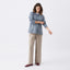 Taupe Wide Leg Tencel Pant
