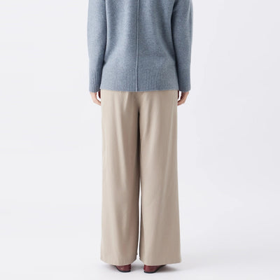 Taupe Wide Leg Tencel Pant
