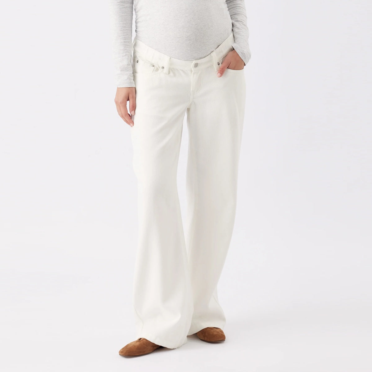 Ecru Billie Elastic Waist Jean