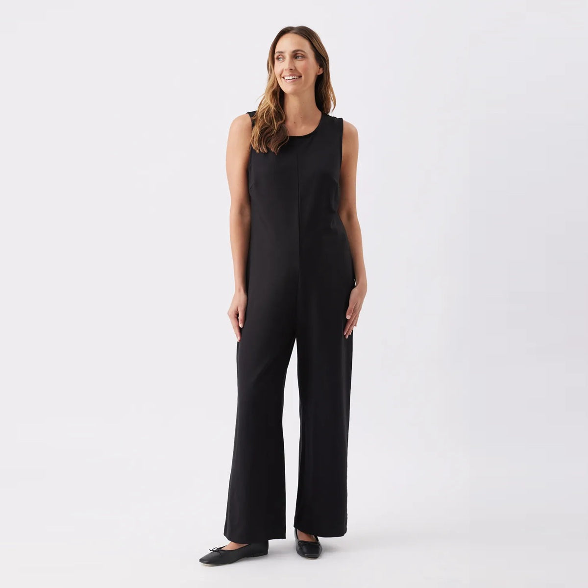 Black Leni Nursing Jumpsuit