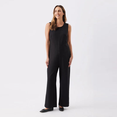 Black Leni Nursing Jumpsuit