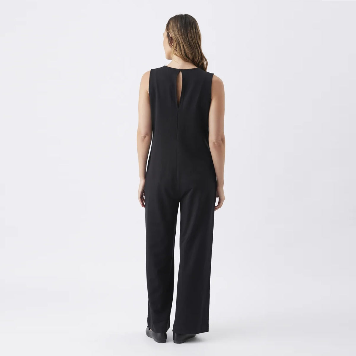Black Leni Nursing Jumpsuit