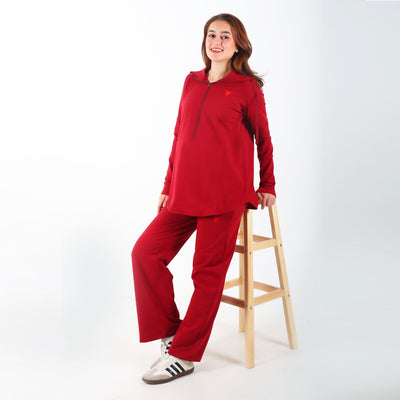 Mama's Maroon Maternity Tracksuit
