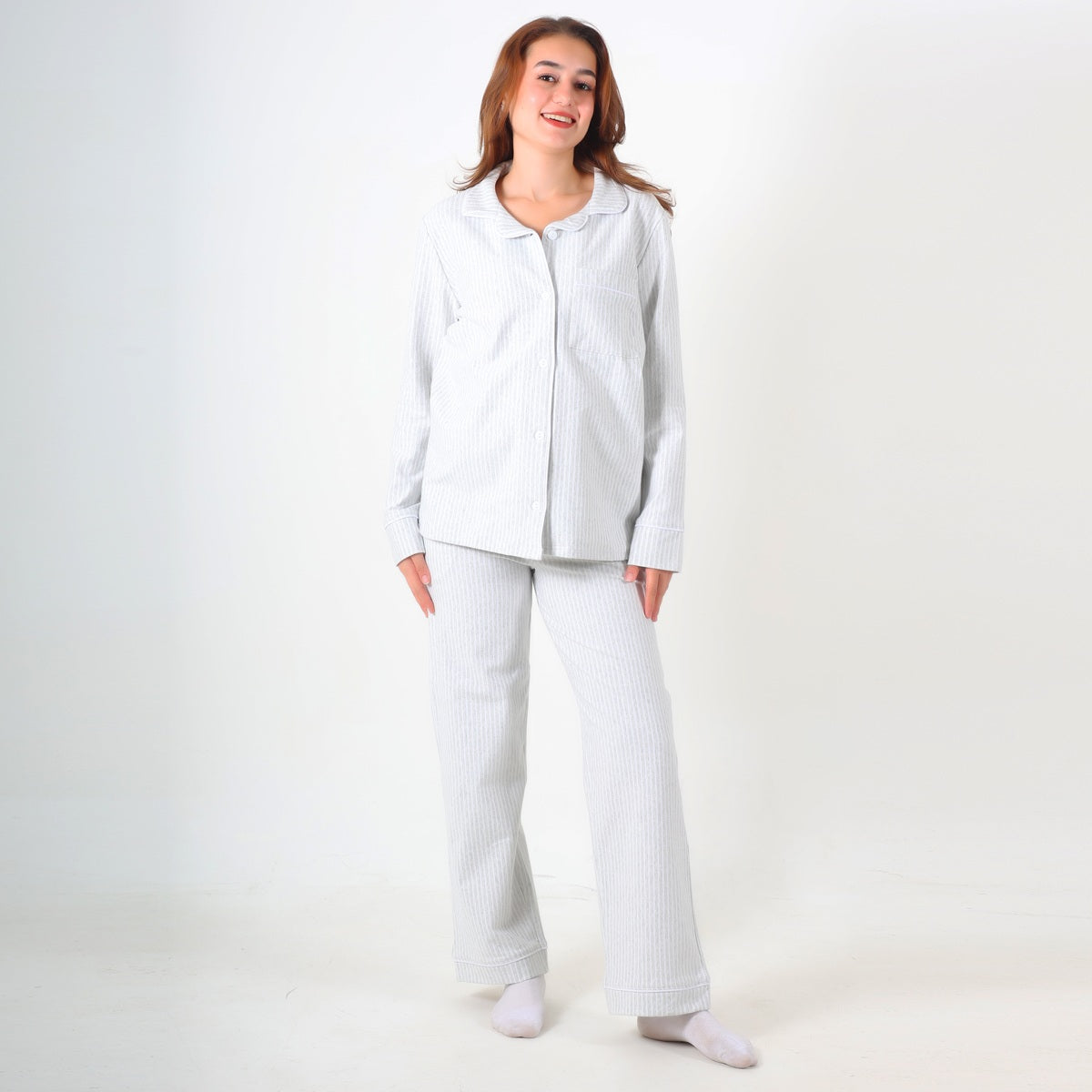 Gray Before & After Pajama