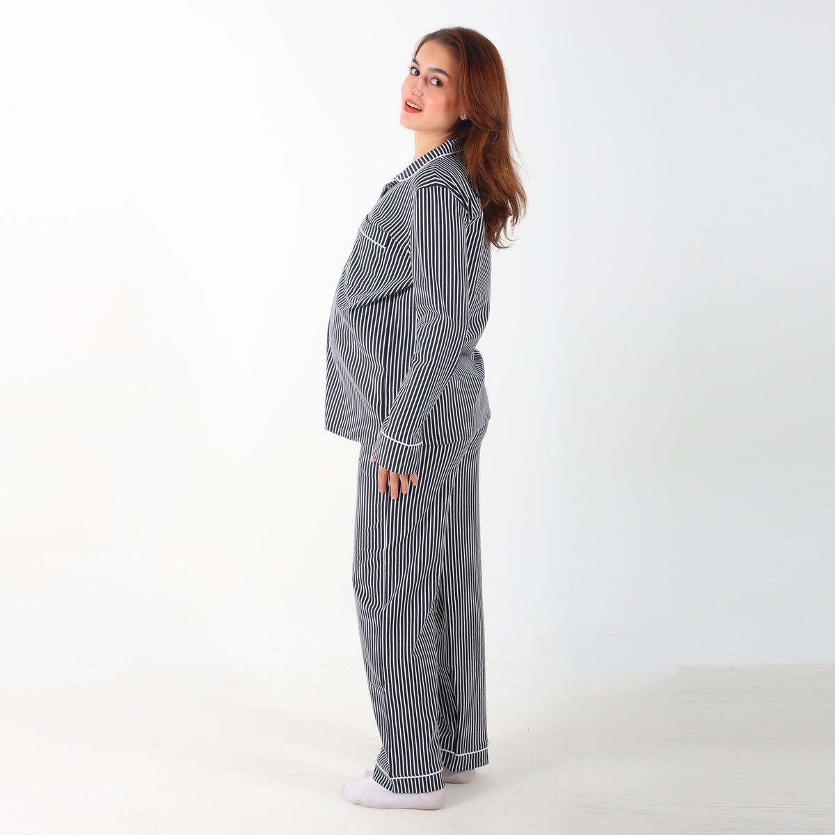 Navy Before & After Pajama