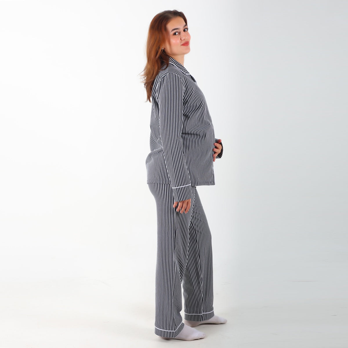 Navy Before & After Pajama