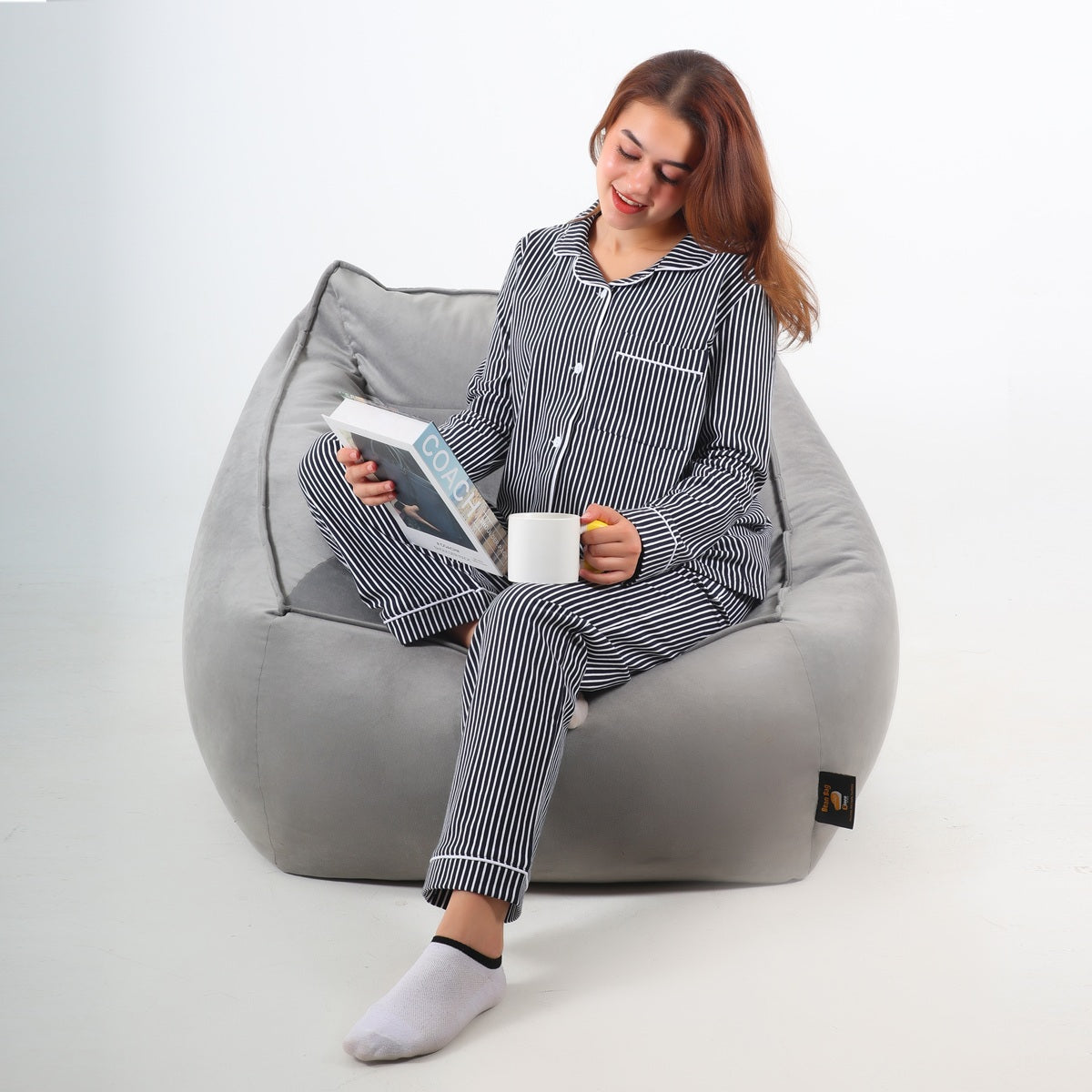 Navy Before & After Pajama