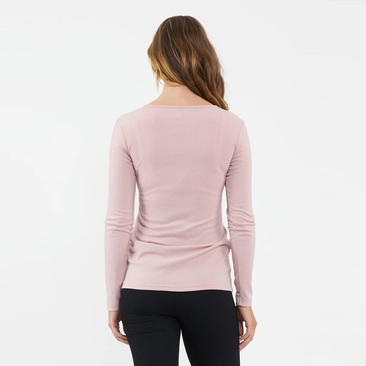 Dusty Pink Tessa Rib Nursing Top