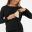 Black Jazmin Long Sleeve Nursing Top