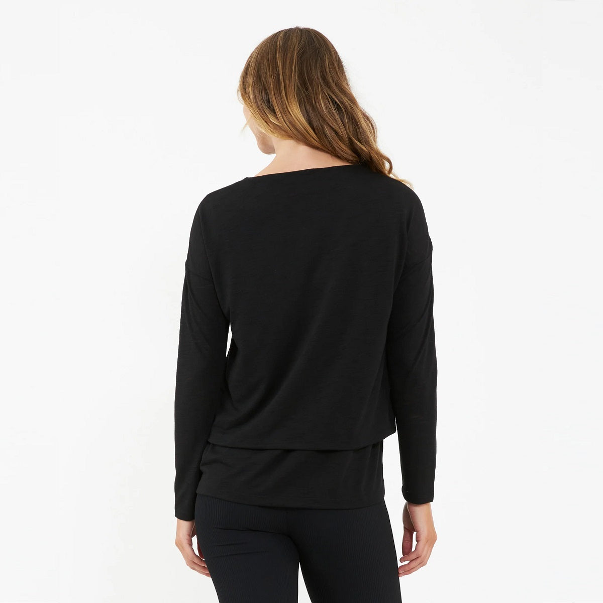 Black Jazmin Long Sleeve Nursing Top