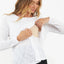 White Jazmin Long Sleeve Nursing Top