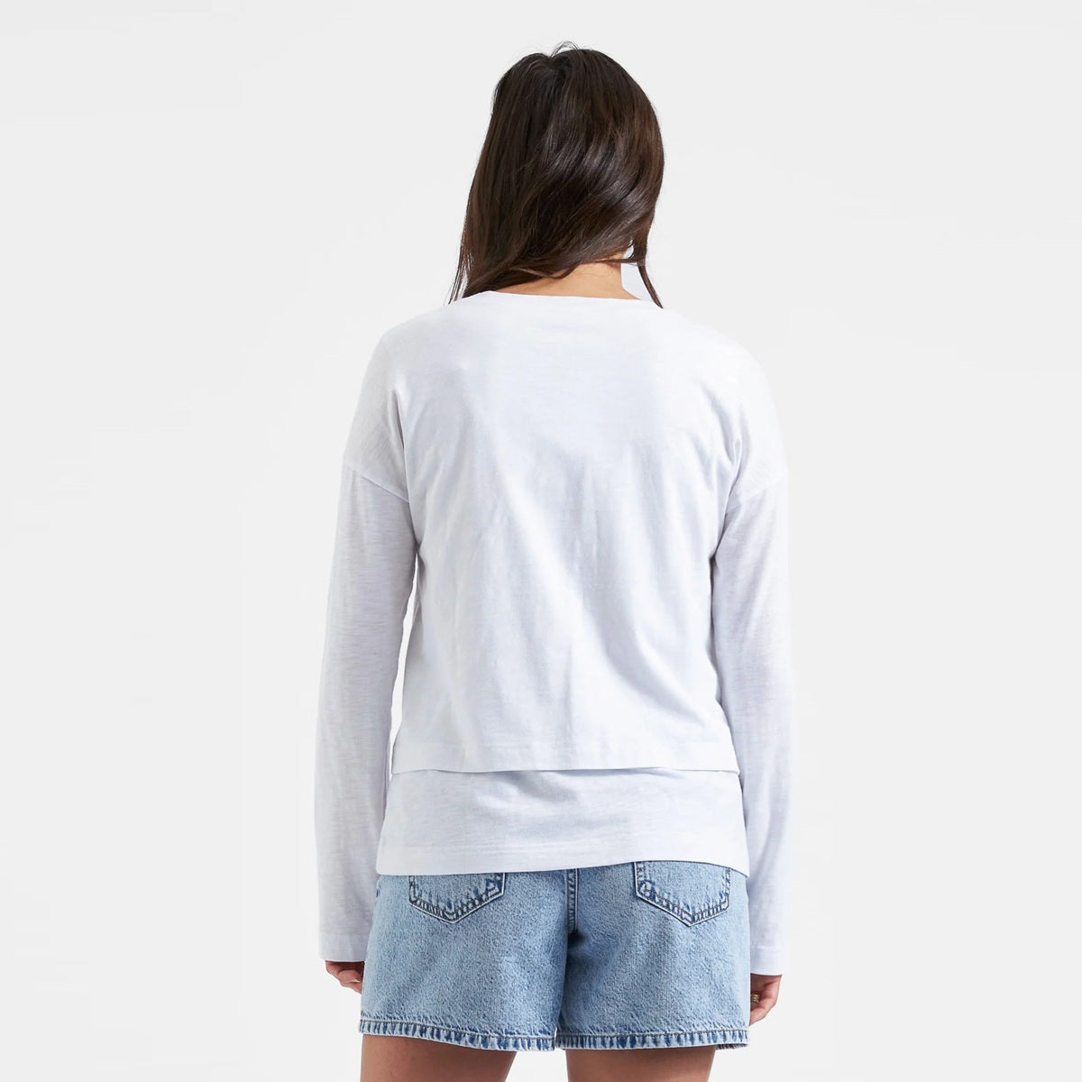 White Claud Long Sleeve Nursing Top