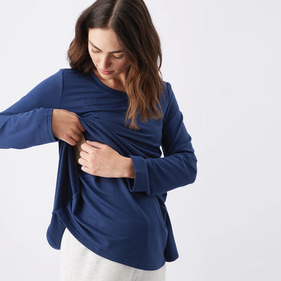 Navy Hailey Nursing Top