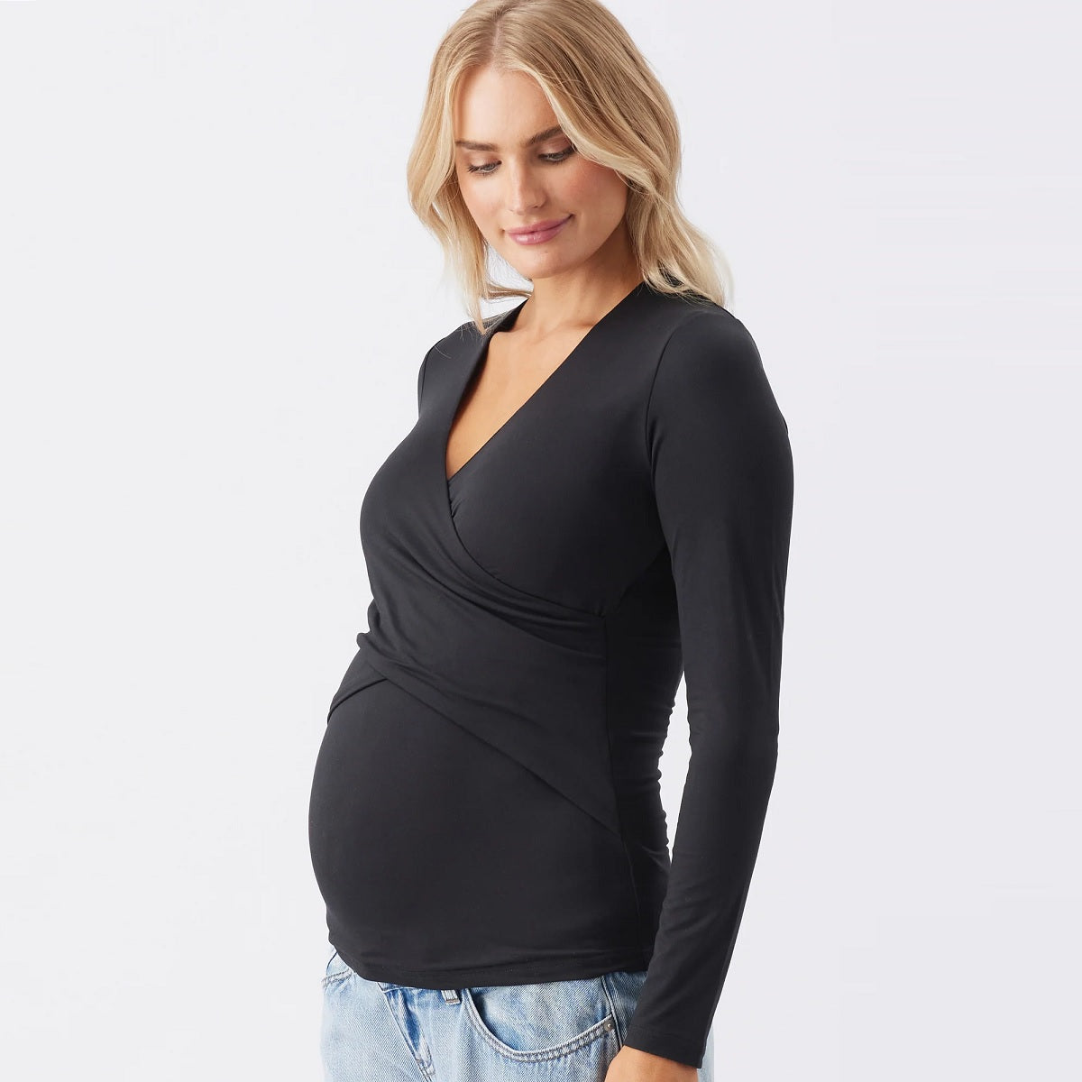 Black Luxe Knit Embrace Nursing Top