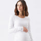 White Organic Cotton Nursing Top