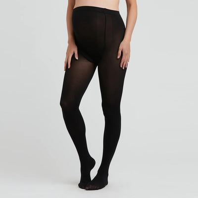 Black Opaque Maternity Tights