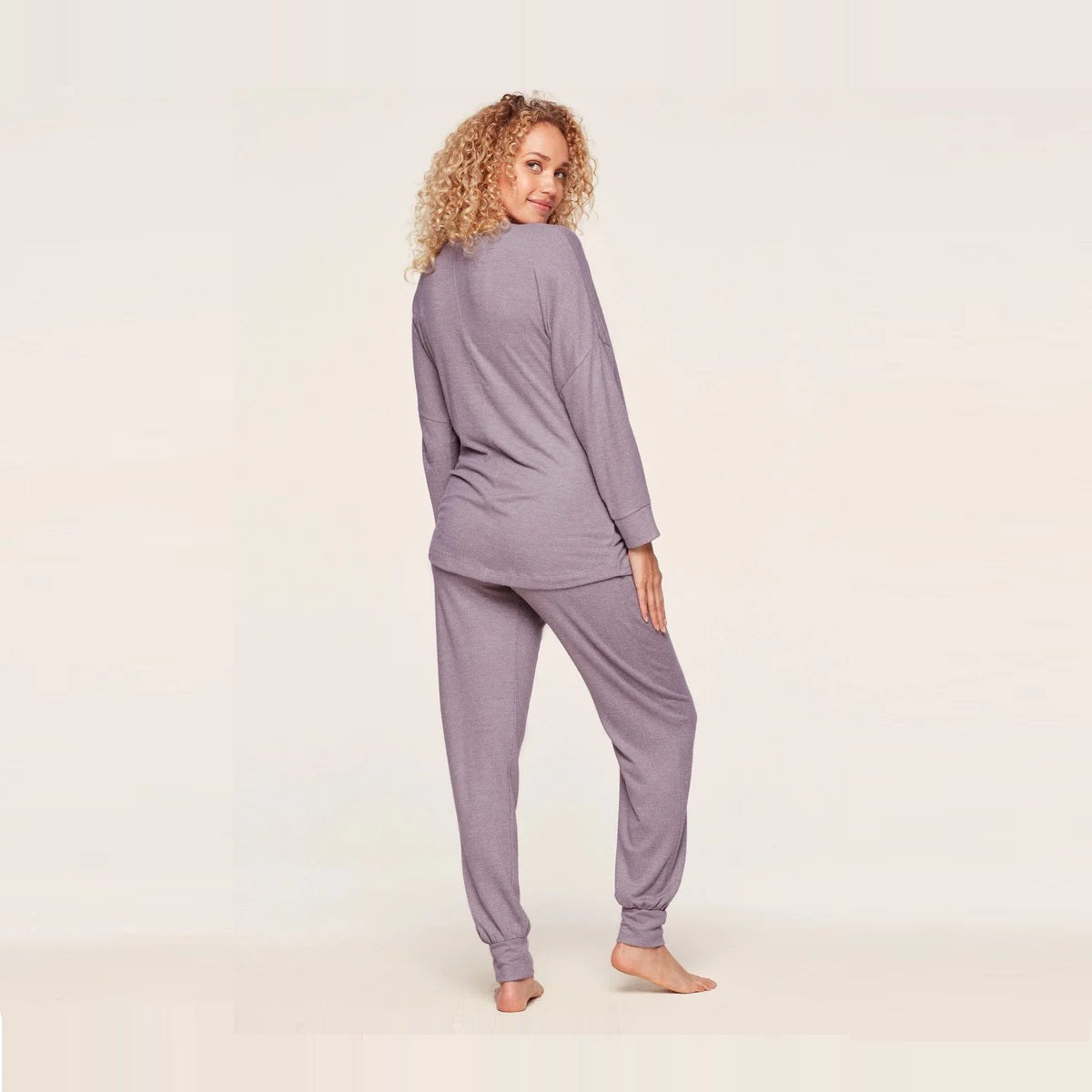 Plum Marl Anytime Sweatshirt & Pant