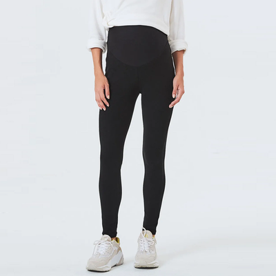 Black Cotton Maternity Legging