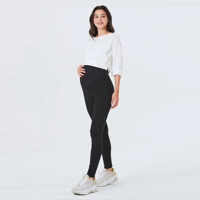 Black Cotton Maternity Legging