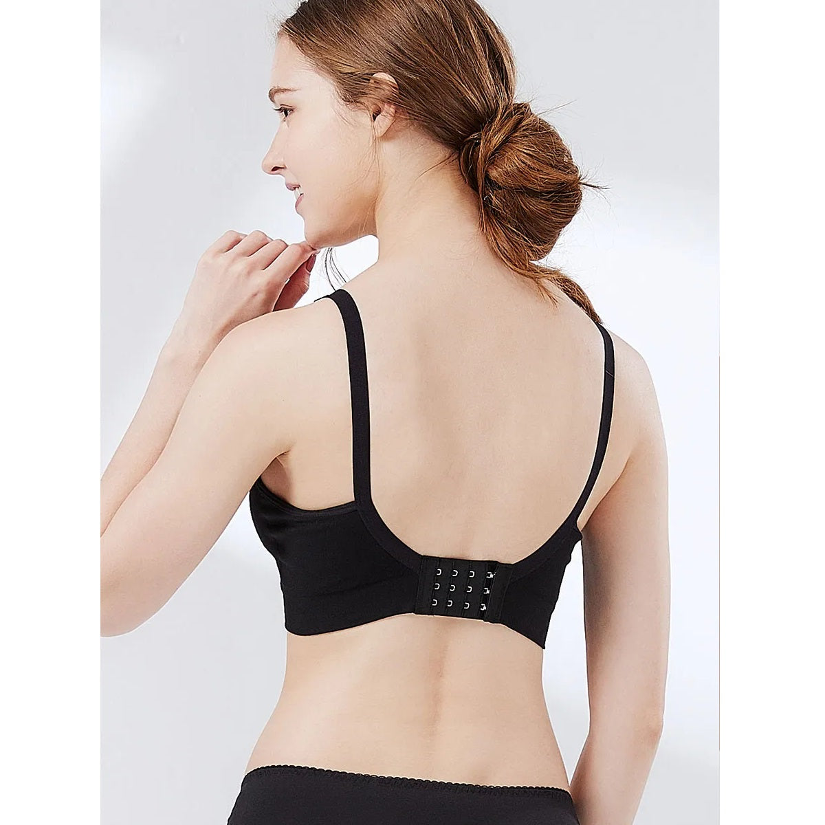 Black Antibacterial Seamless Bra