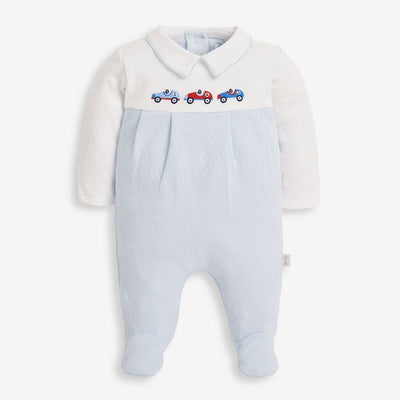 Car Embroidered Sleepsuit