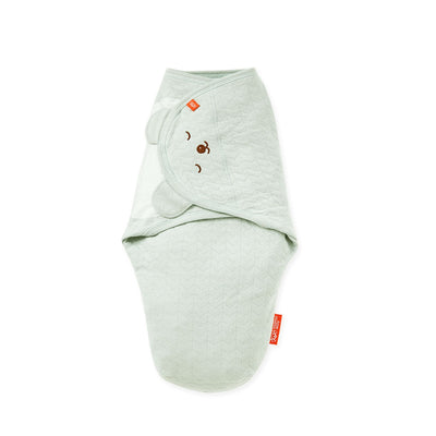 Green Newborn Cocoon Swaddle&Hat