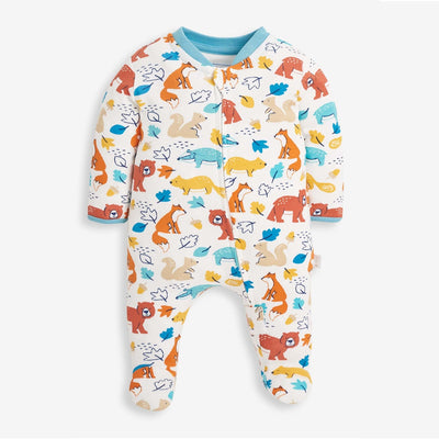 Woodland Print Zip Sleepsuit