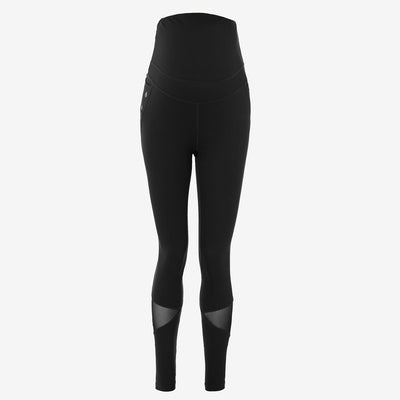 Black Mesh Panel Training Leggings