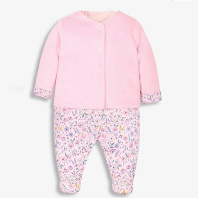 Sleepsuit & Velour Jacket