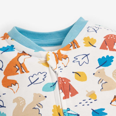 Woodland Print Zip Sleepsuit