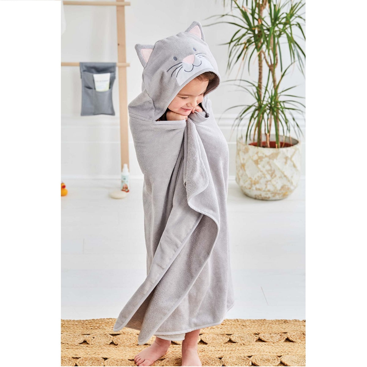 Large Cat Hooded Towel