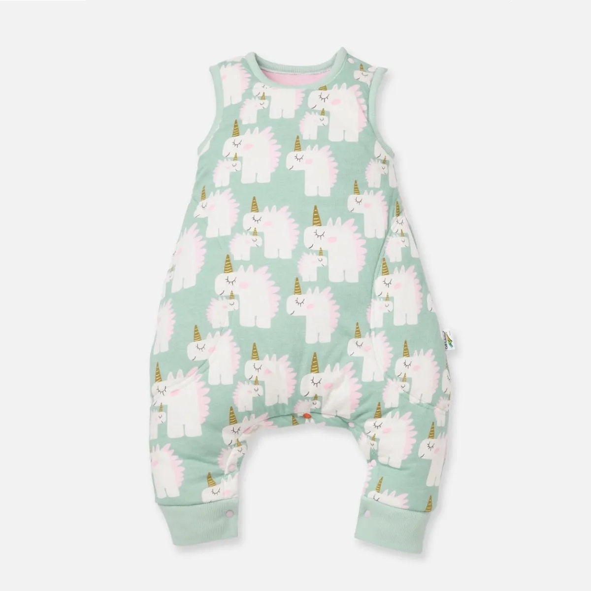 All Seasons Green Unicorn Baby Sleep Suit