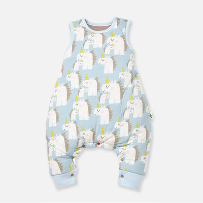 All Seasons Blue Unicorn Baby Sleep Suit