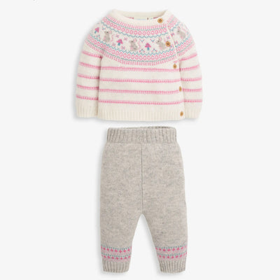 Mouse Fair Isle Baby Knit Set