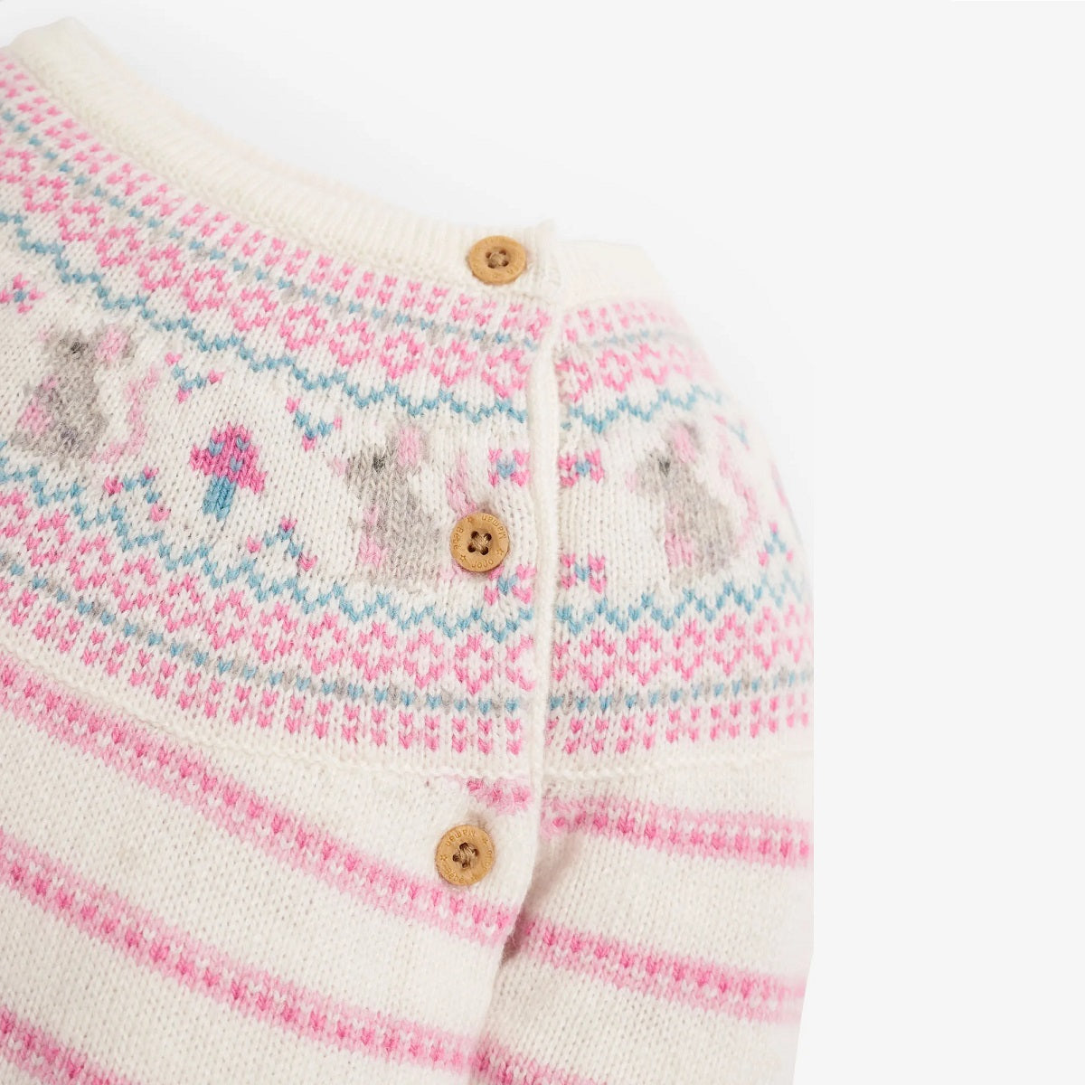 Mouse Fair Isle Baby Knit Set