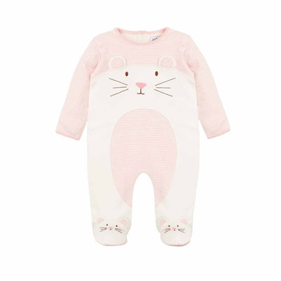 Pink Mouse Sleepsuit