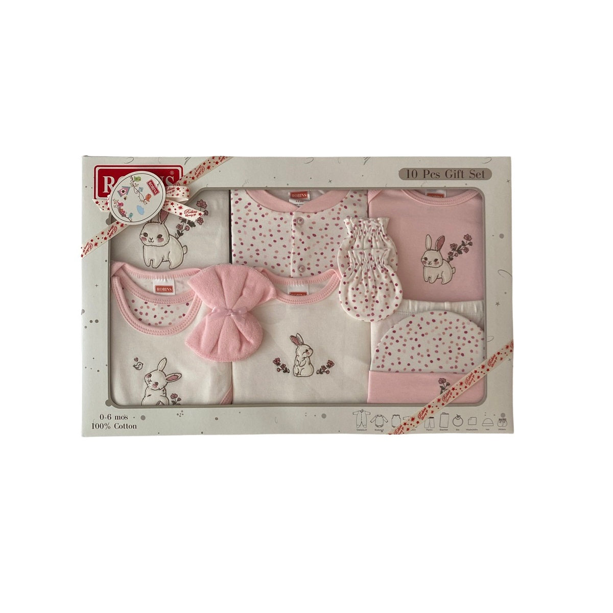 Robins Baby Pink Gift Set