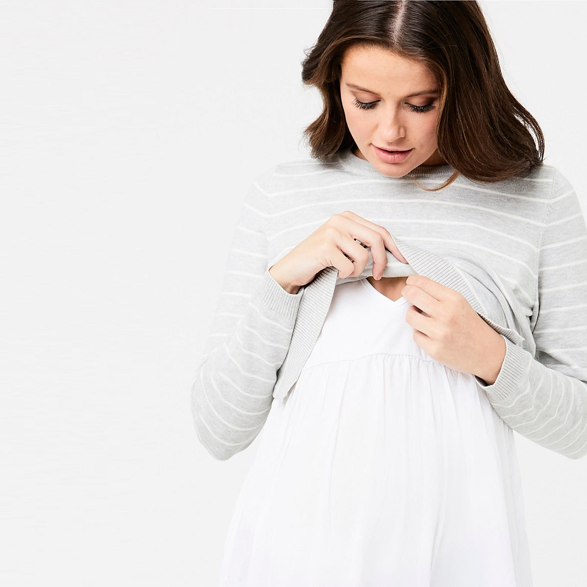 Silver Sia Nursing Knit