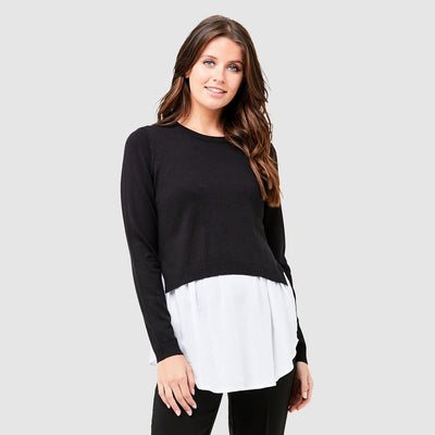 Black Pia Nursing Knit